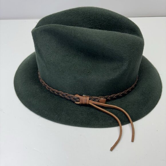 Robert Hall Magill Hat Mfg. Montreal Que Green Genuine Fur Felt Hat 6 7/8 fedora - Picture 16 of 16